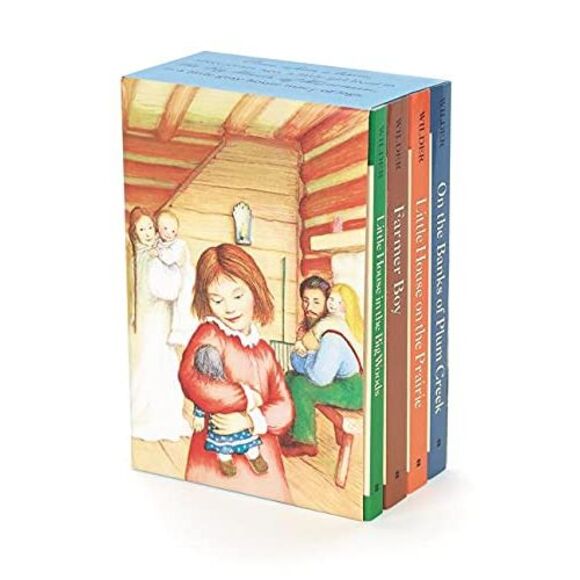 Little House 4-Book Box Set: Little House in the Big Woods, Farmer Boy, Little H - Picture 2 of 4